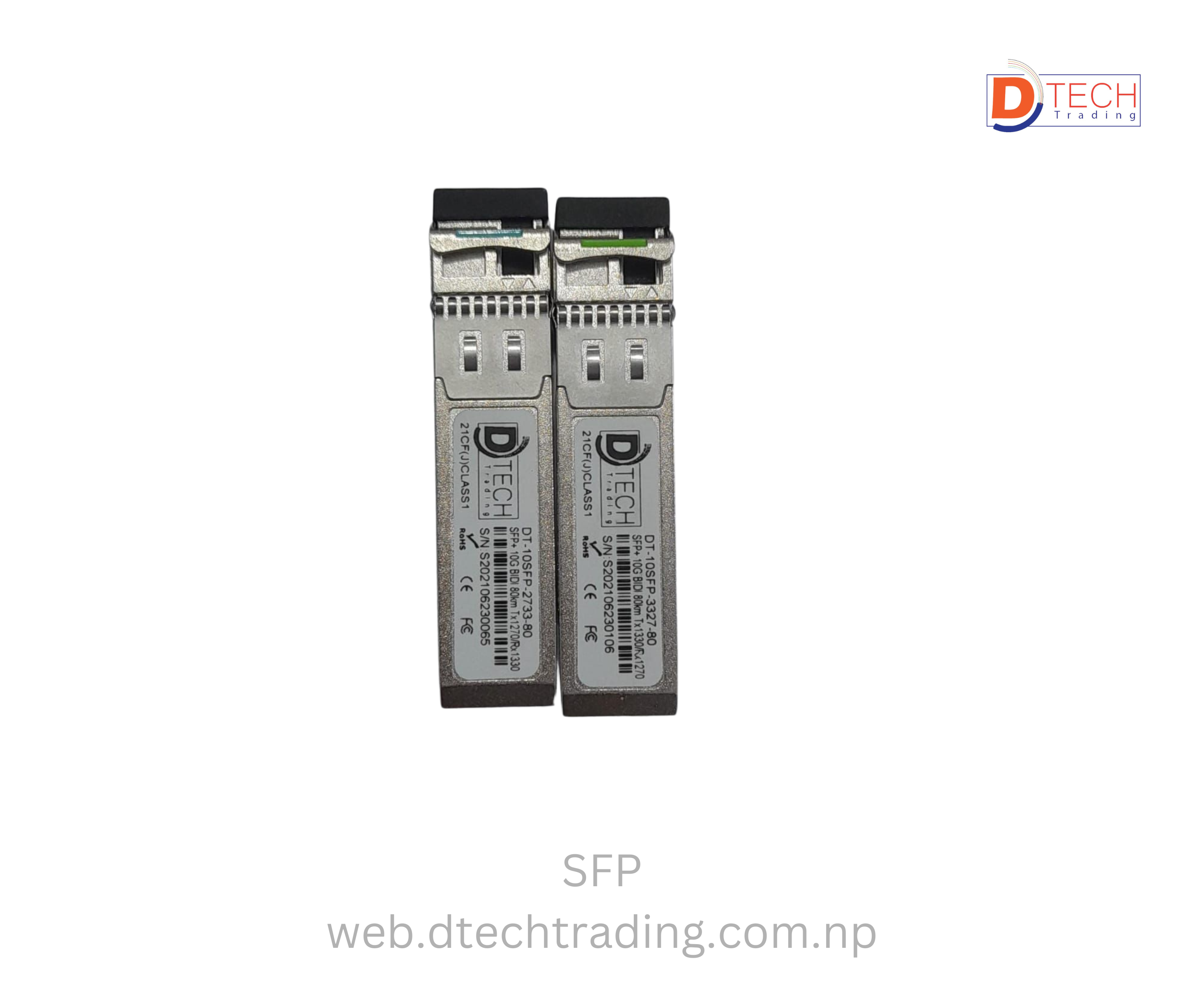 SFP 10G, BIDI TX1330nm/RX1270nm, 80KM, LC DDM